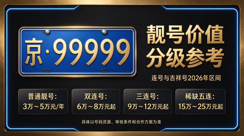 闲置北京租牌照三年价格明细表示意图